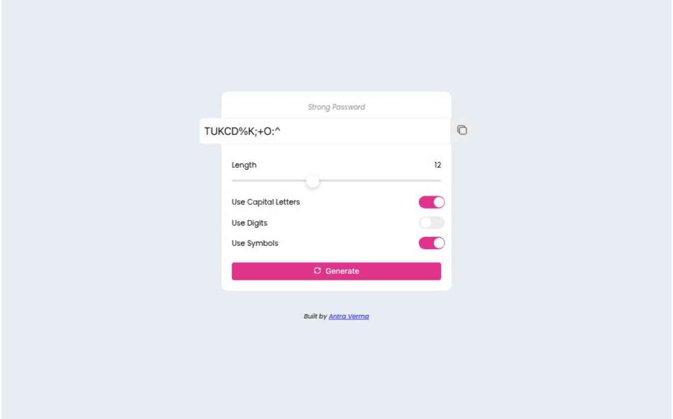 Password Generator Extension